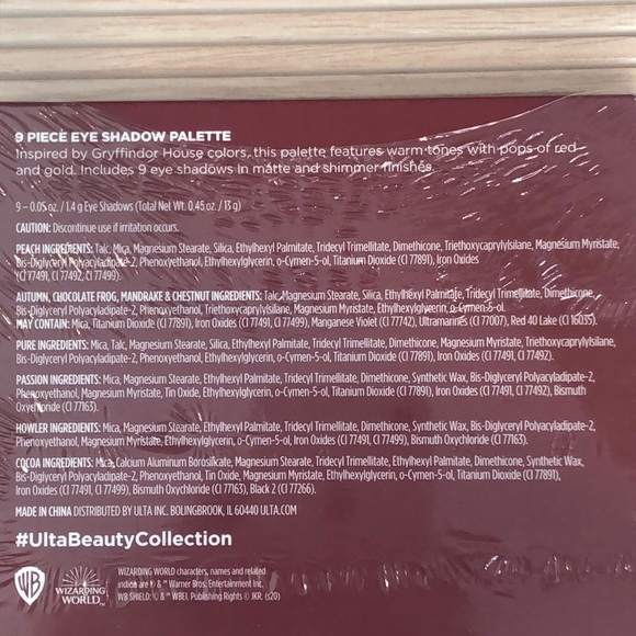 Harry Potter Gryffindor Ulta Beauty Collection Eye Shadow Palette - Picture 8 of 13